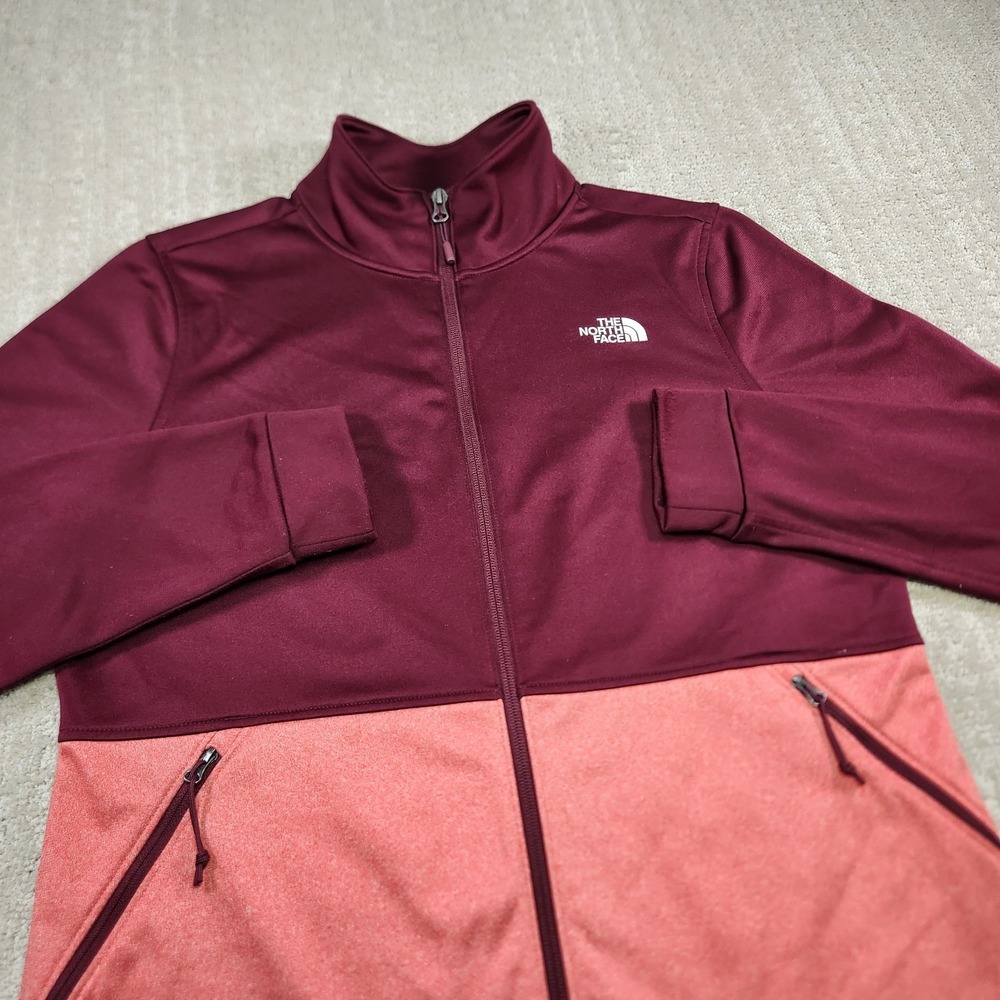 North Face Jacket Women Large Cinder 100 Full Zip Gorpcore Outdoor Maroon